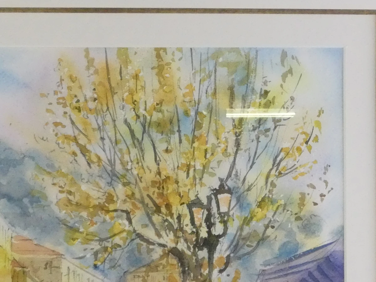 Aquarel: "Marché aux fleurs Nice" – Jean-Marie Simon (1945) - foto 15