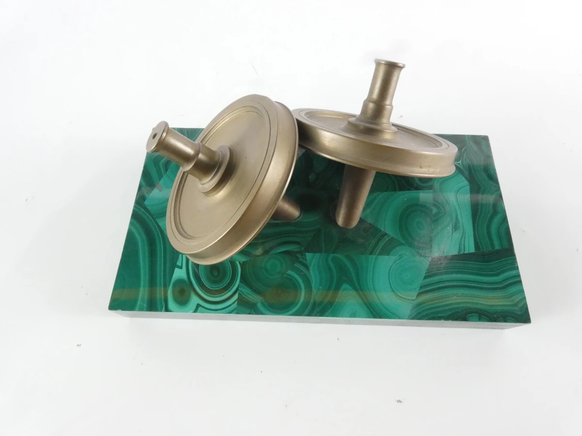 Decoratieve Tollen Set met Groene Malachiet Basis - foto 9