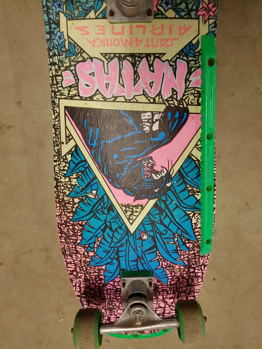 Originele SMA (Santa Monica Airlines) Natas Kaupas "Panther 3" Skateboard (1987) – Volledig Originele Survivor Setup! - foto 21