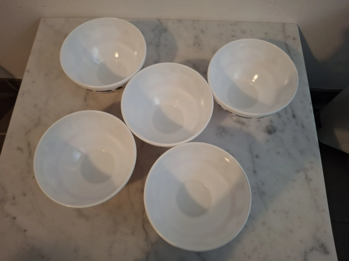 Set van 5 Vintage Arcopal Disney Babies kommetjes - foto 4