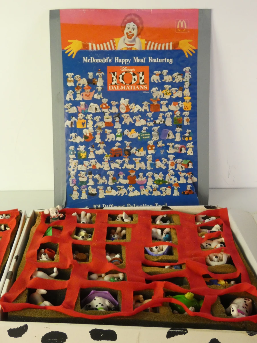 McDonald's 101 Dalmatiërs Verzamelkoffer + Poster (1996) – Gedeeltelijk Gevuld - foto 2