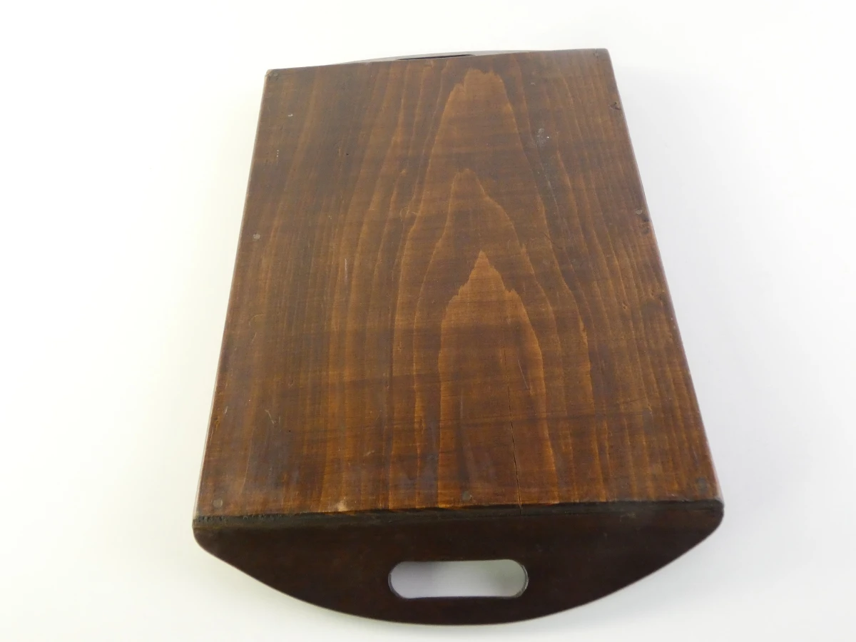 Vintage houten dienblad met kleurrijke decoratie - foto 8
