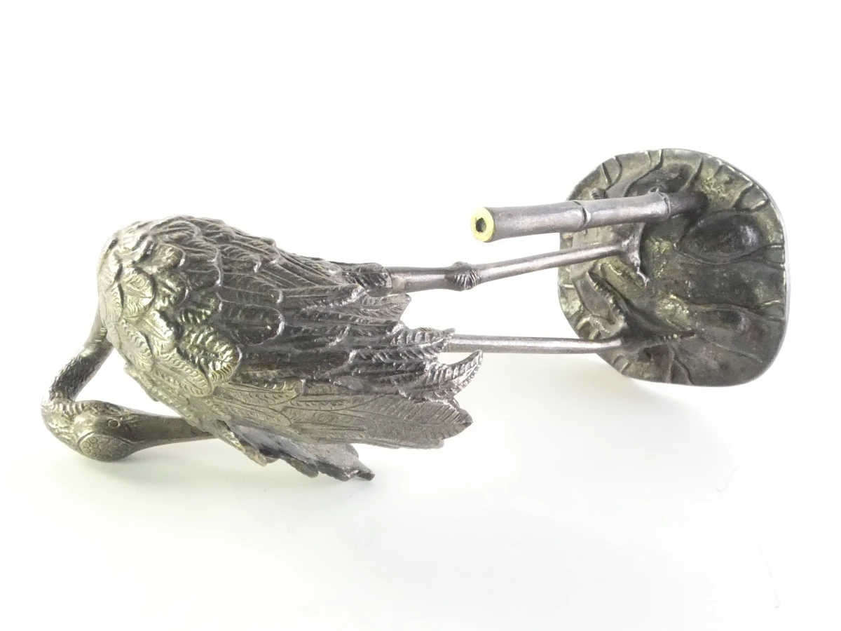 Aziatische wierookhouder met Kraanvogel beeld - foto 15