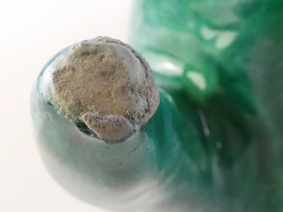 Vintage groene keramische sculptuur - Les Potiers d'Accolay - foto 7
