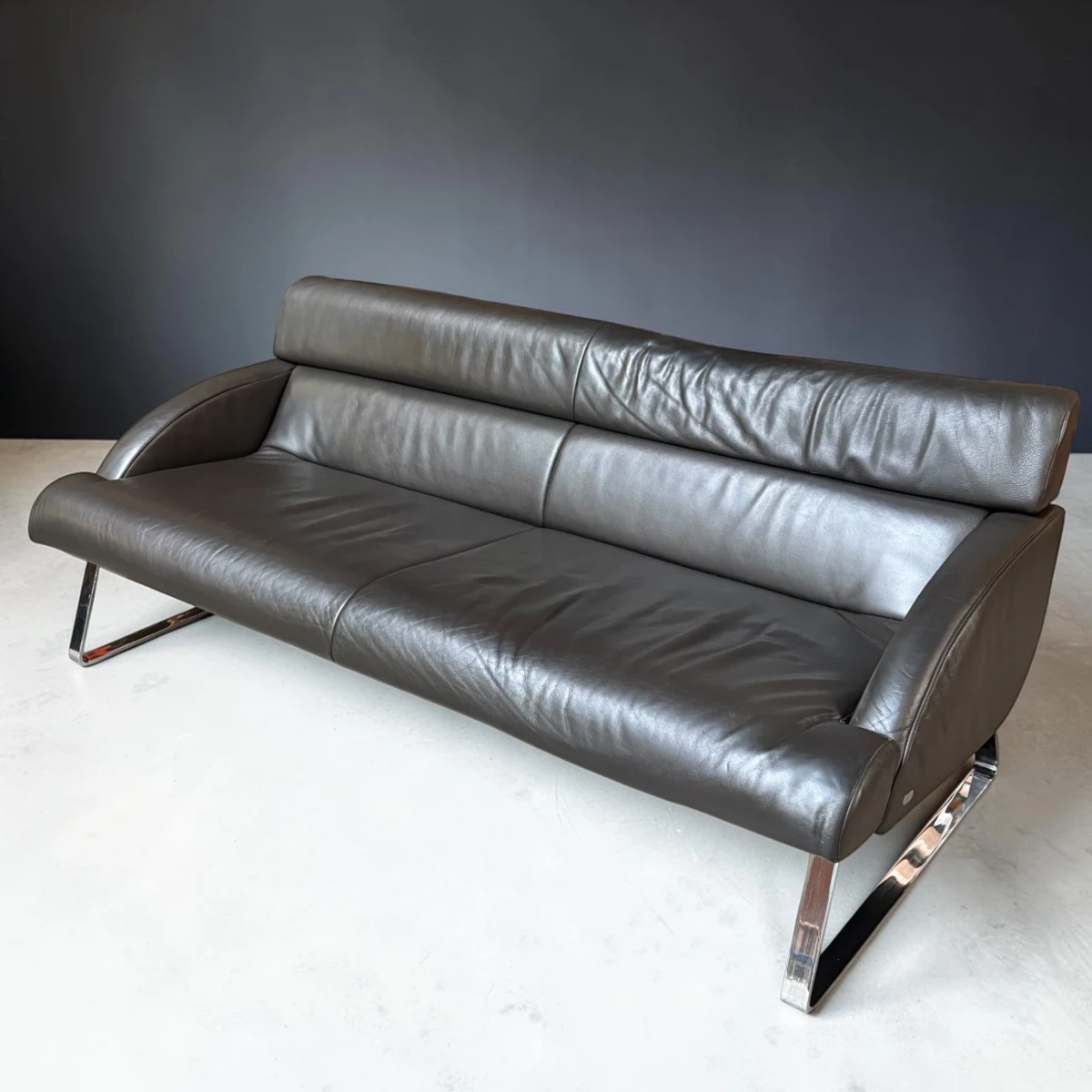 Leren design zetel De Sede in zwart - foto 5