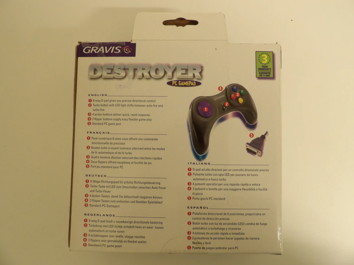 De Gravis Destroyer PC Gamepad - foto 2