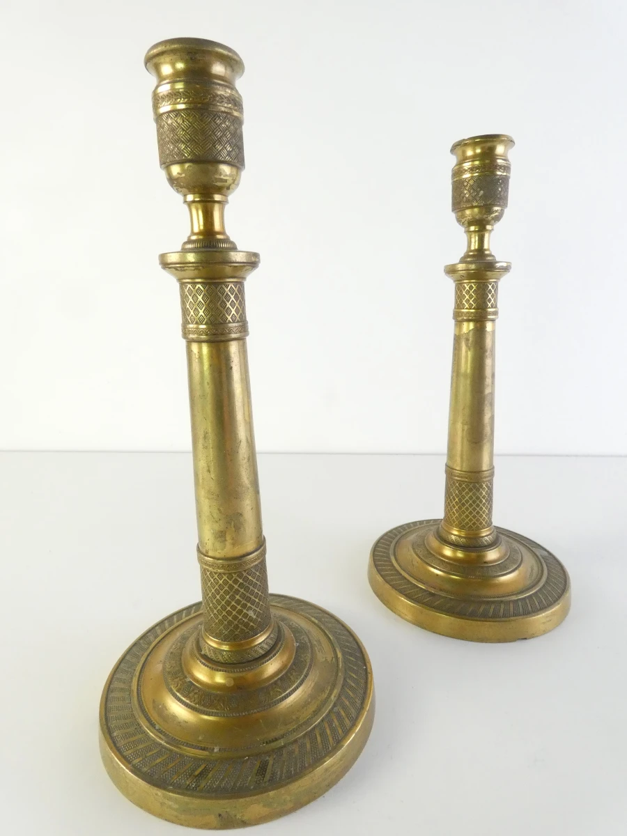 2 Paar vintage kandelaars - foto 2