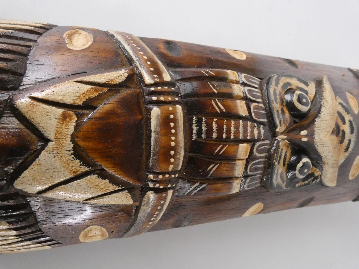 Lot van 4 decoratieve maskers met messchede in etnische stijl - foto 4