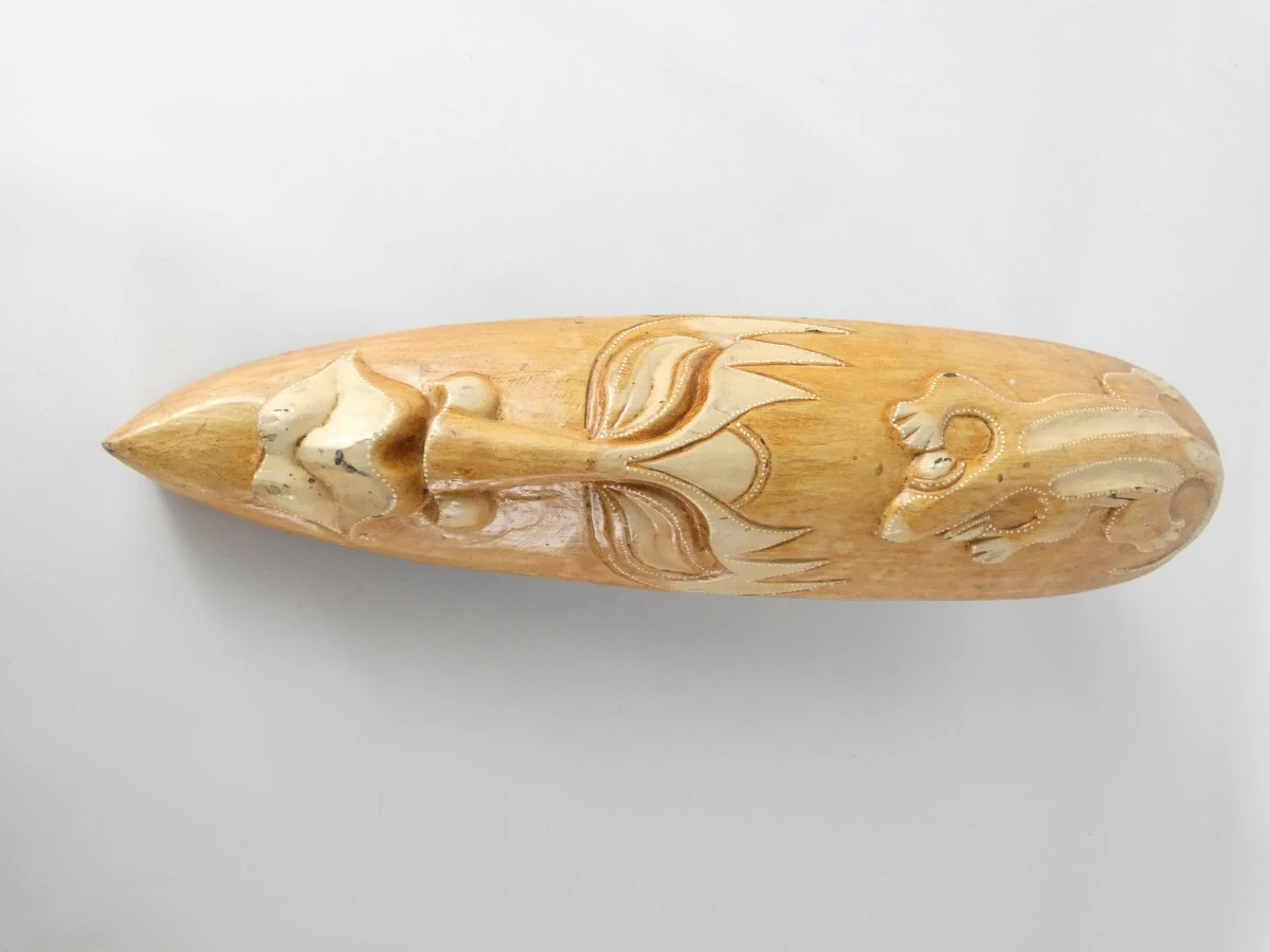 Lot van 4 decoratieve maskers met messchede in etnische stijl - foto 7