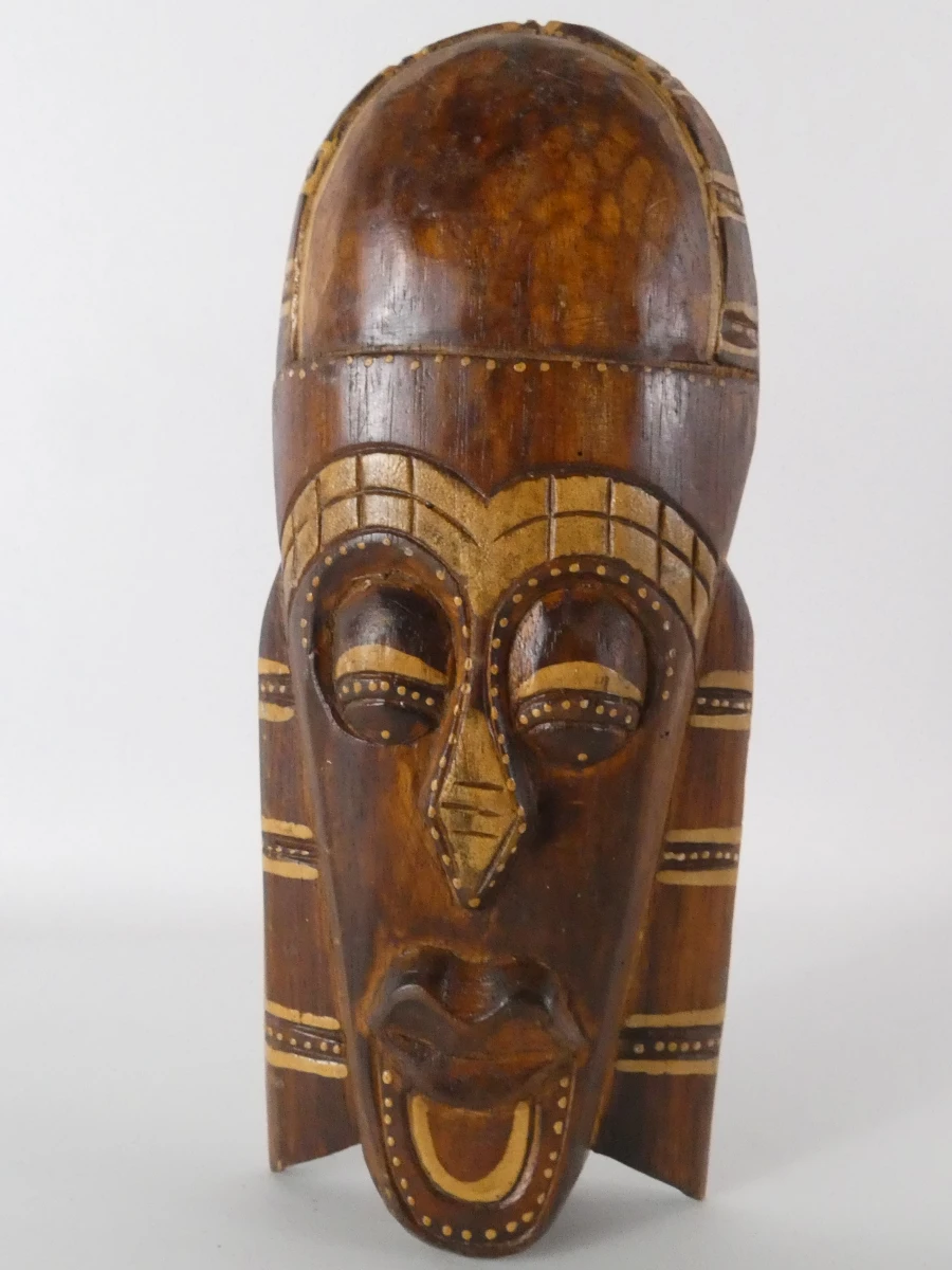 Lot van 4 decoratieve maskers met messchede in etnische stijl - foto 11