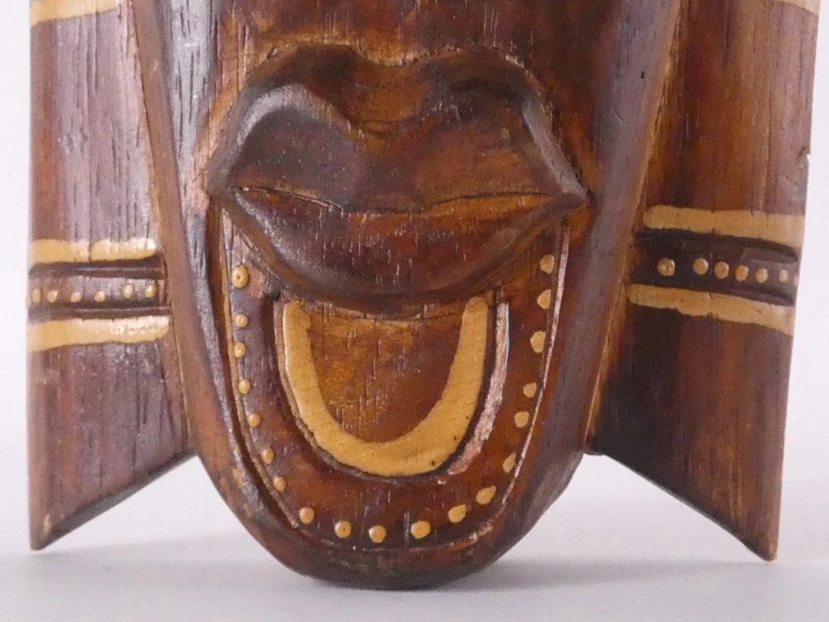 Lot van 4 decoratieve maskers met messchede in etnische stijl - foto 12