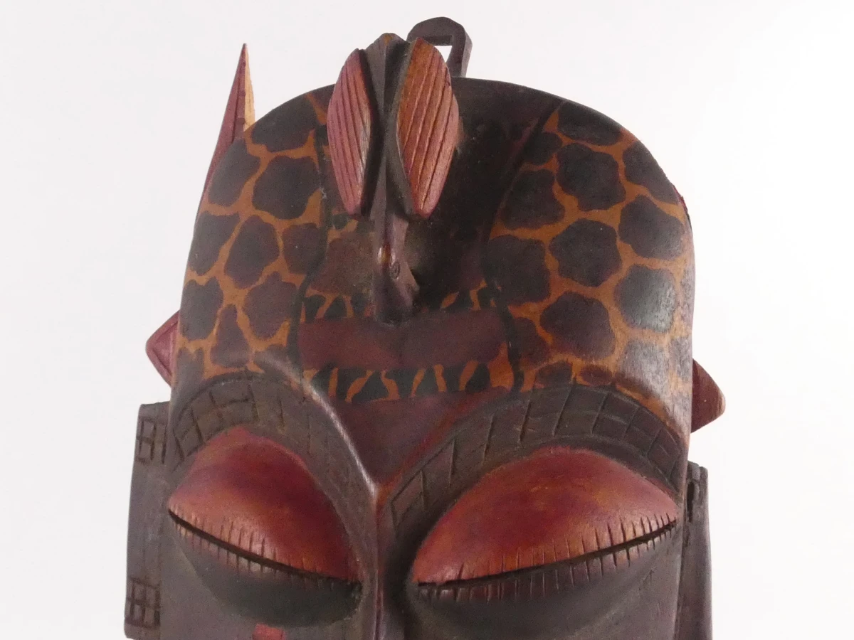 Lot van 4 decoratieve maskers met messchede in etnische stijl - foto 21