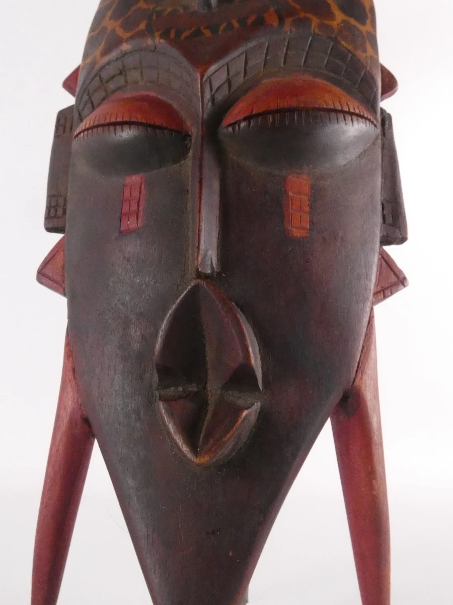 Lot van 4 decoratieve maskers met messchede in etnische stijl - foto 22