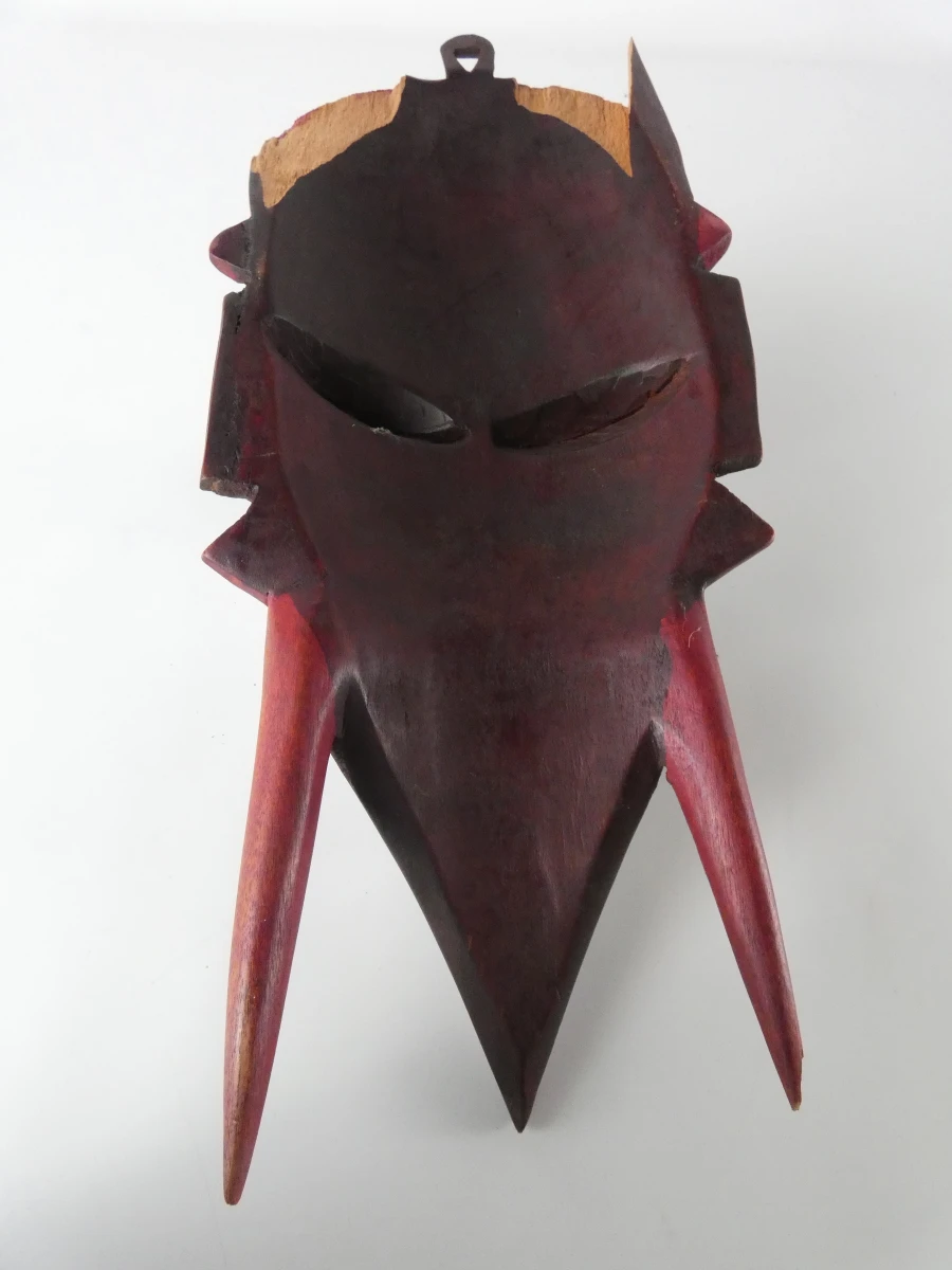 Lot van 4 decoratieve maskers met messchede in etnische stijl - foto 23