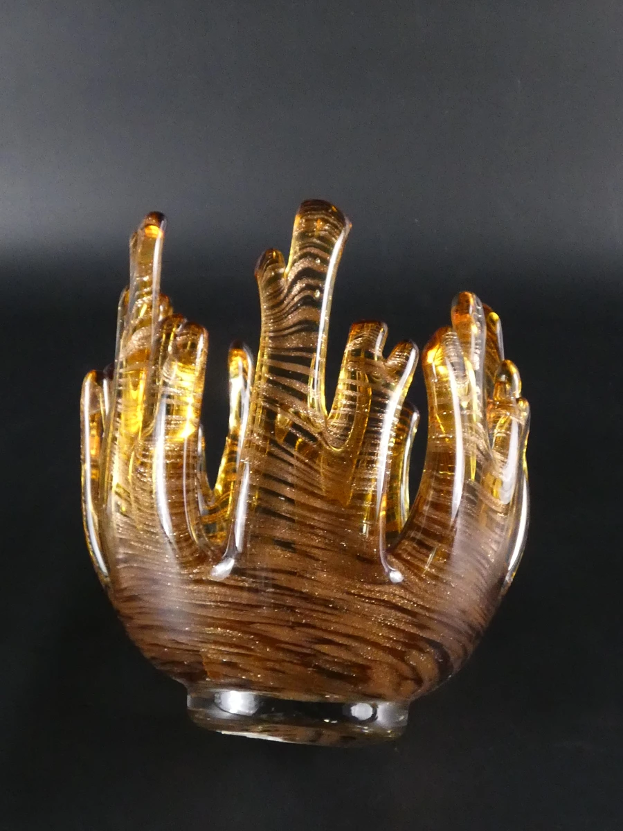 Set van 3 decoratieve glazen vazen - foto 18
