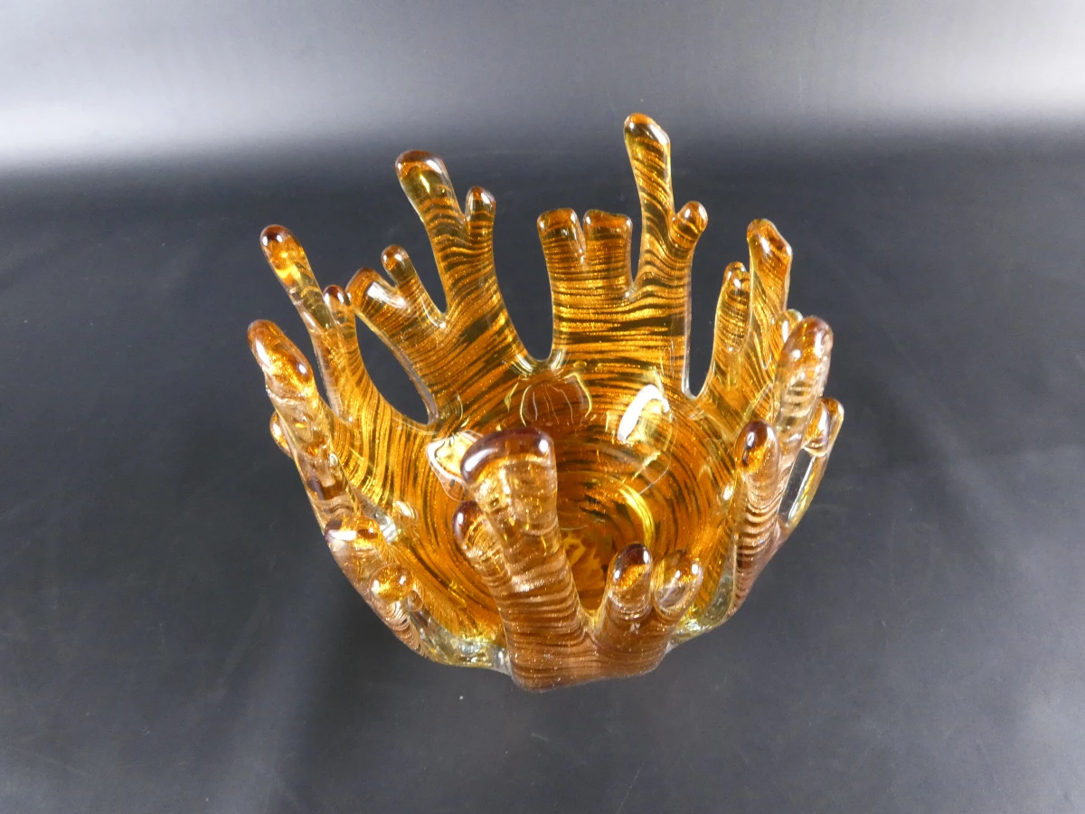 Set van 3 decoratieve glazen vazen - foto 19