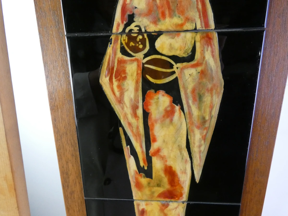 Vintage Mid-Century Keramisch Tegeltableau ‘Madonna met Kind’ – Villeroy & Boch Mettlach (Saarland, ca. 1950) - foto 4