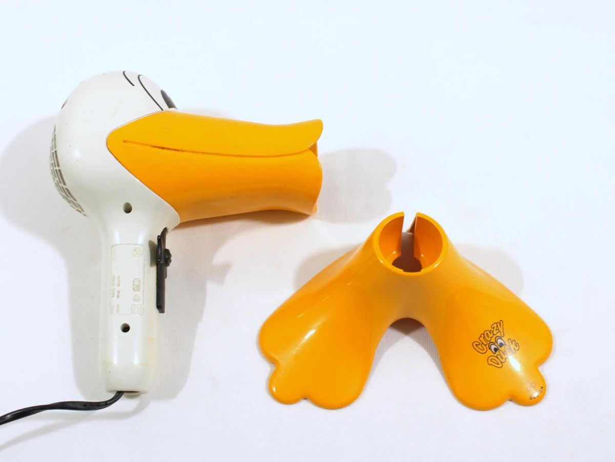 Vintage WIX 'Crazy Duck' Föhn / Haardroger – Iconisch Jaren '90 Design met Standaard - foto 7