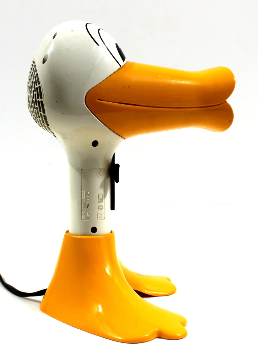 Vintage WIX 'Crazy Duck' Föhn / Haardroger – Iconisch Jaren '90 Design met Standaard - foto 3