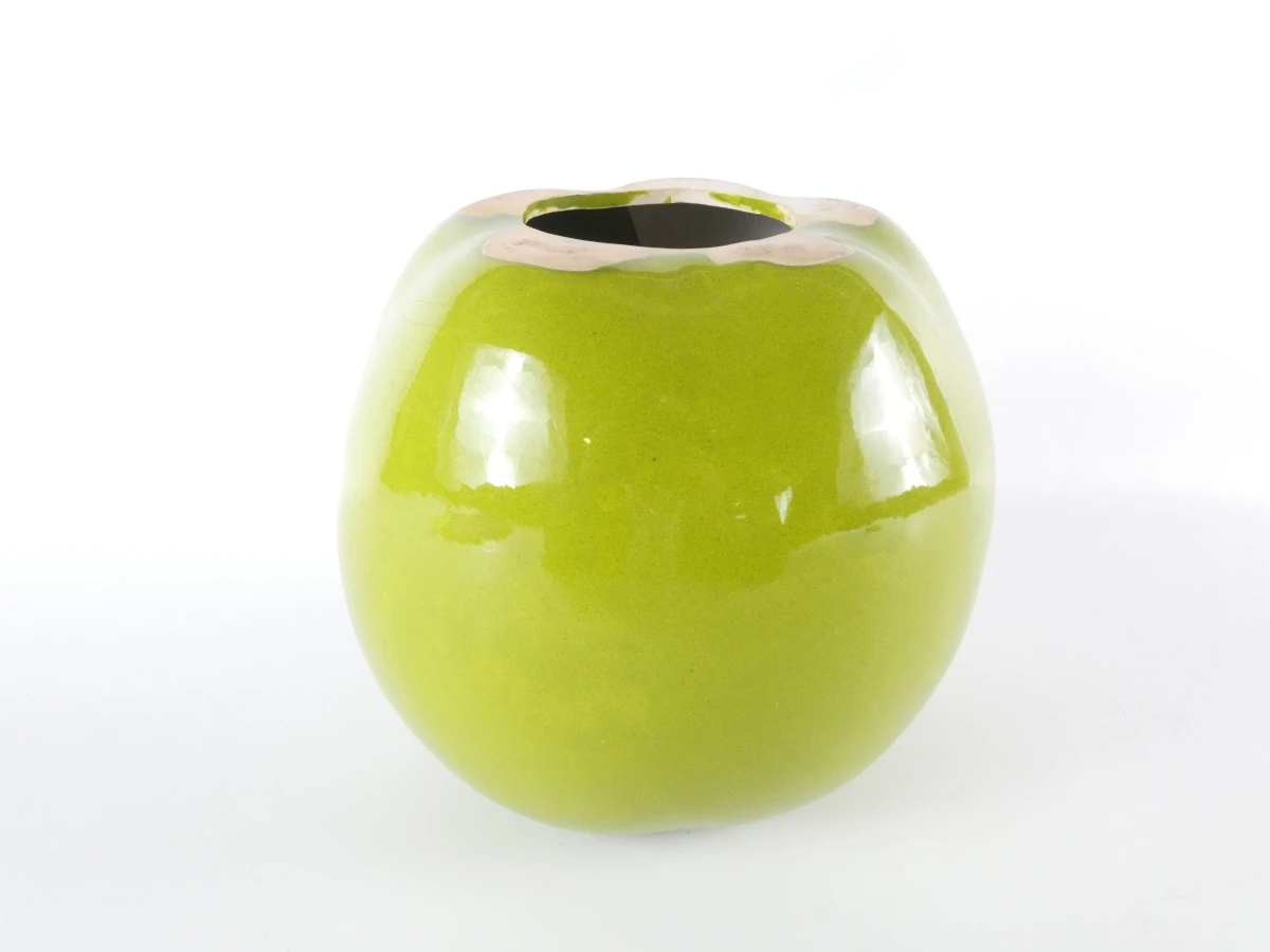 Set van 4 groene keramische decoratievruchten - foto 3