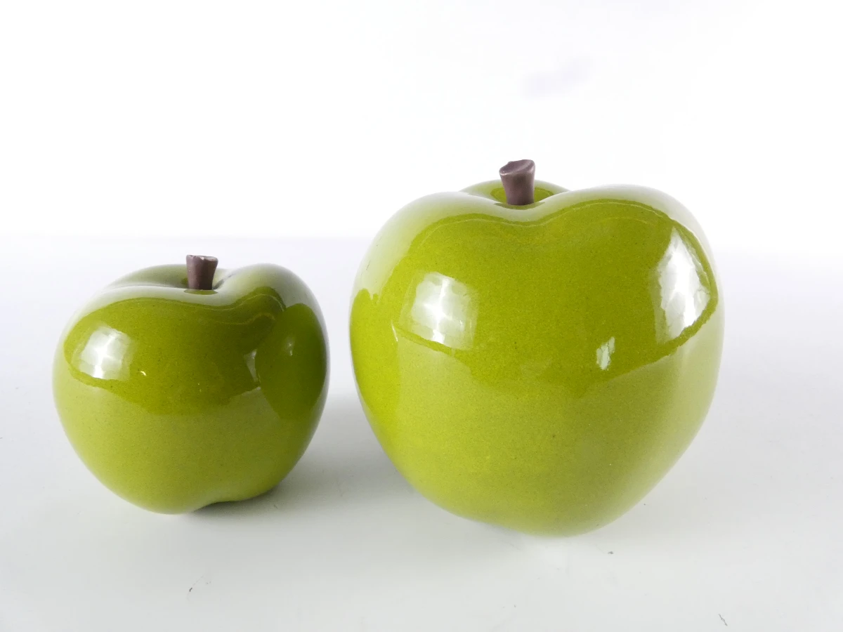 Set van 4 groene keramische decoratievruchten - foto 7