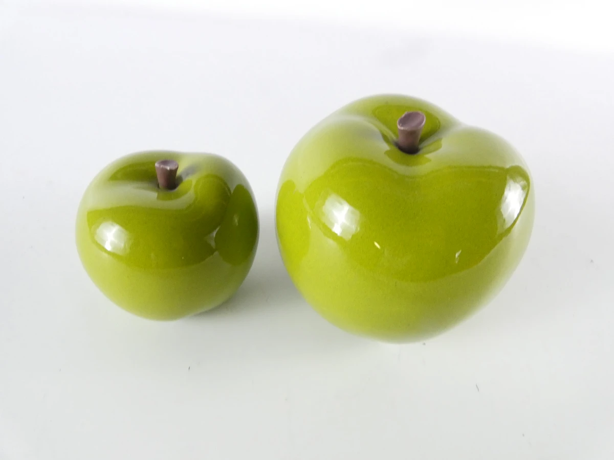 Set van 4 groene keramische decoratievruchten - foto 8