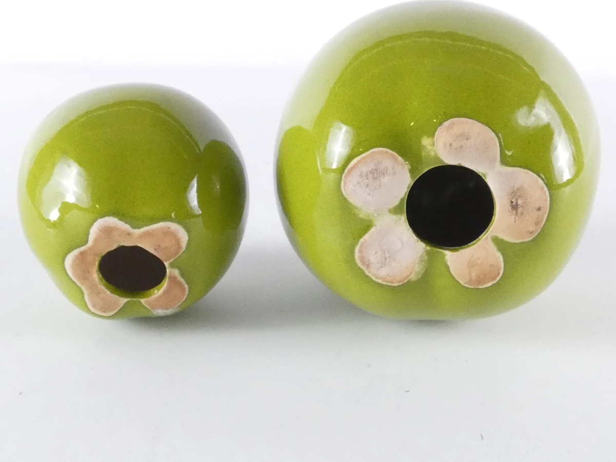 Set van 4 groene keramische decoratievruchten - foto 13
