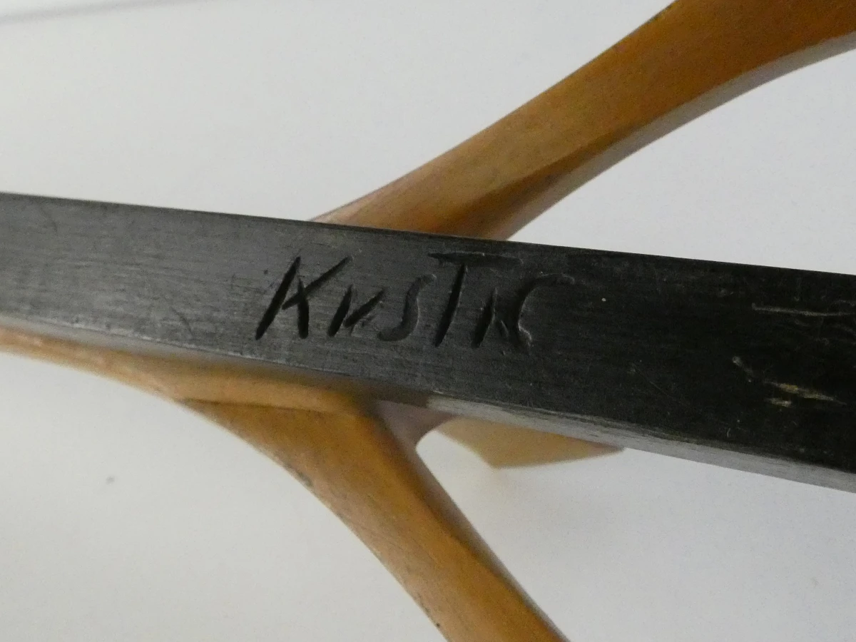Set van 2 religieuze houten wandkunstwerken - gesigneerd Kustic - foto 10