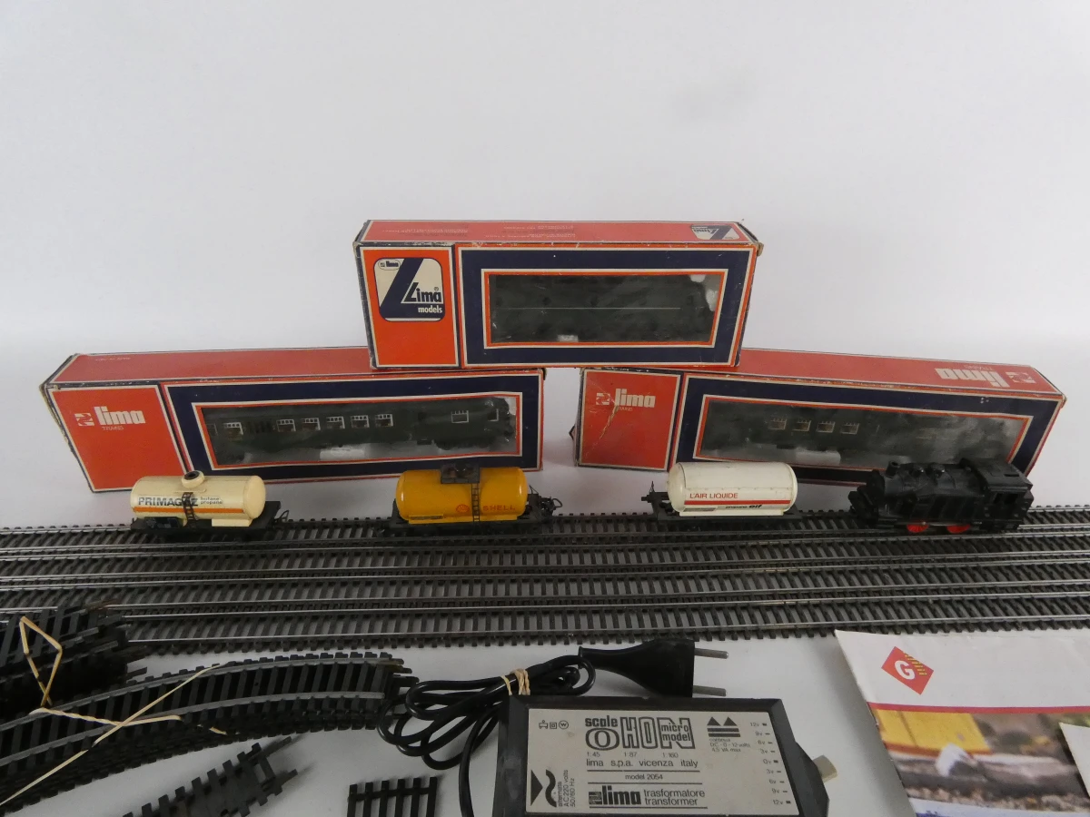 Vintage Lima HO modeltreinset - locomotieven, wagons, rails en toebehoren - foto 3