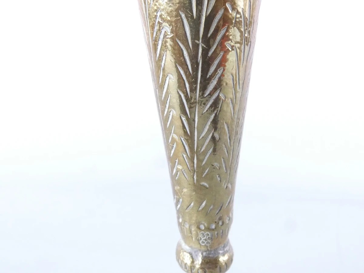 Set van 4 vintage messing vazen in Art Nouveau-stijl - foto 12