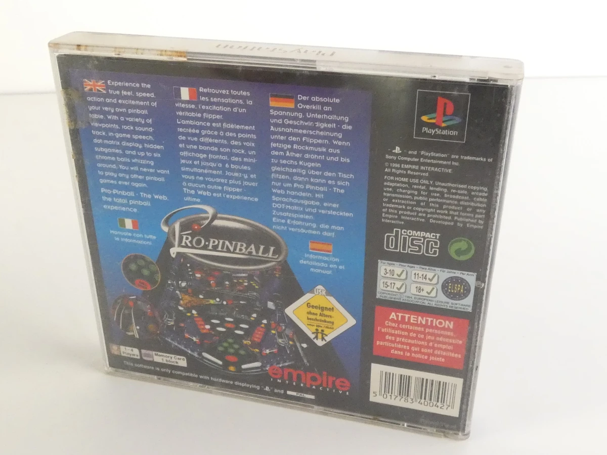 Sony PlayStation 1 PAL + controller en Pro Pinball in doos - foto 18