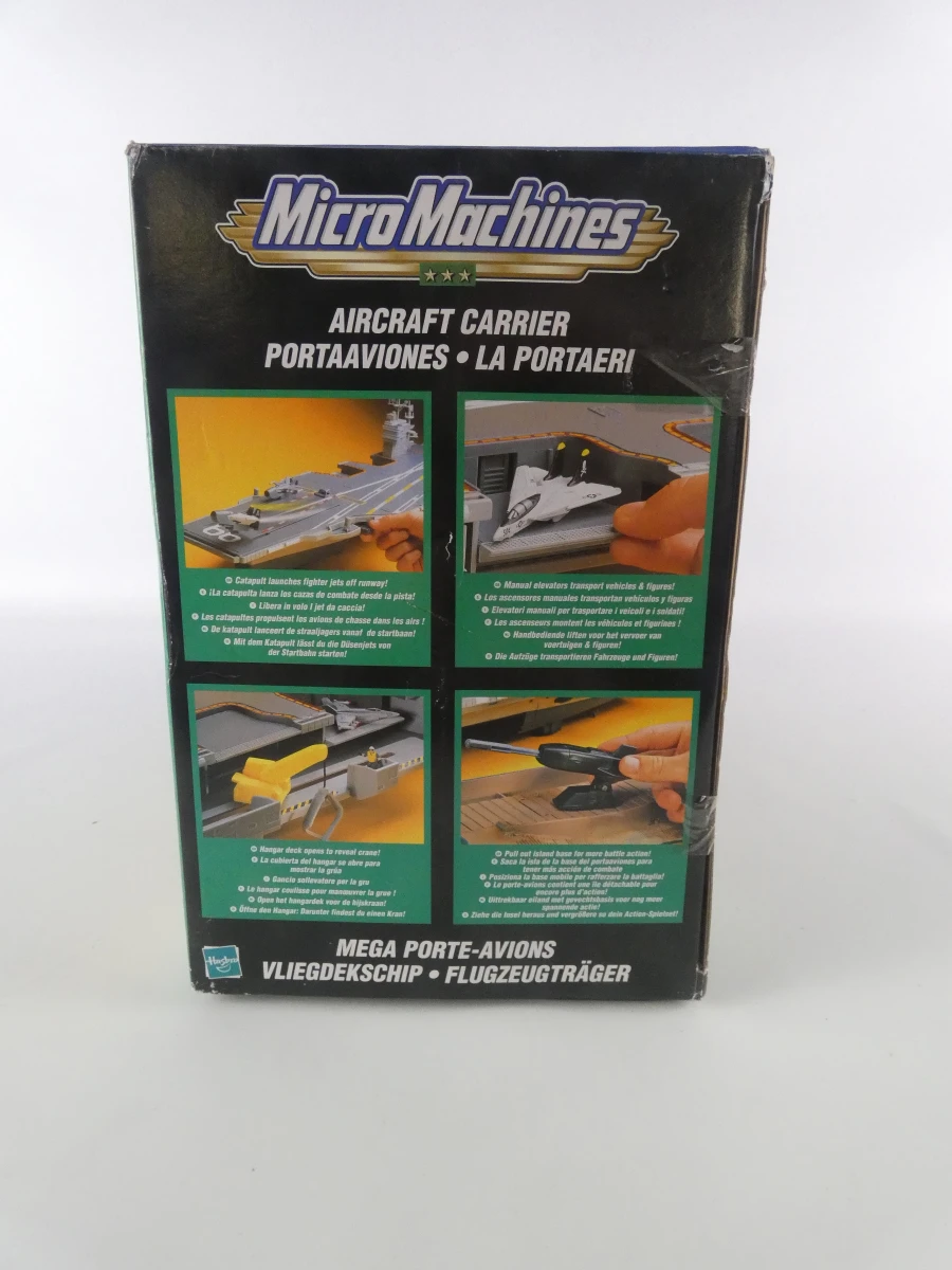 Micro Machines Military Aircraft Carrier 1998 met doos - foto 16