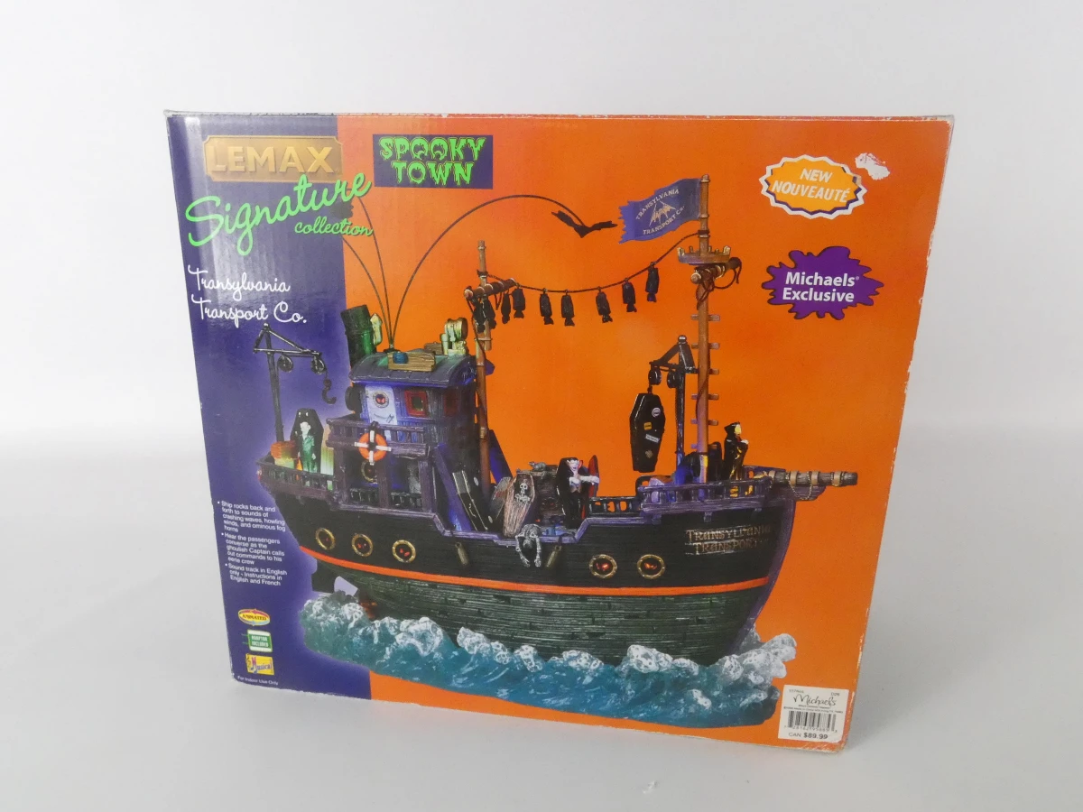 Lemax Spooky Town – Transylvania Transport Co. & Spooky Graveyard (Met Doos) - foto 18