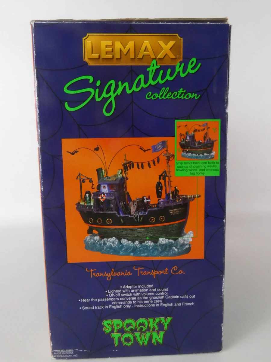 Lemax Spooky Town – Transylvania Transport Co. & Spooky Graveyard (Met Doos) - foto 19
