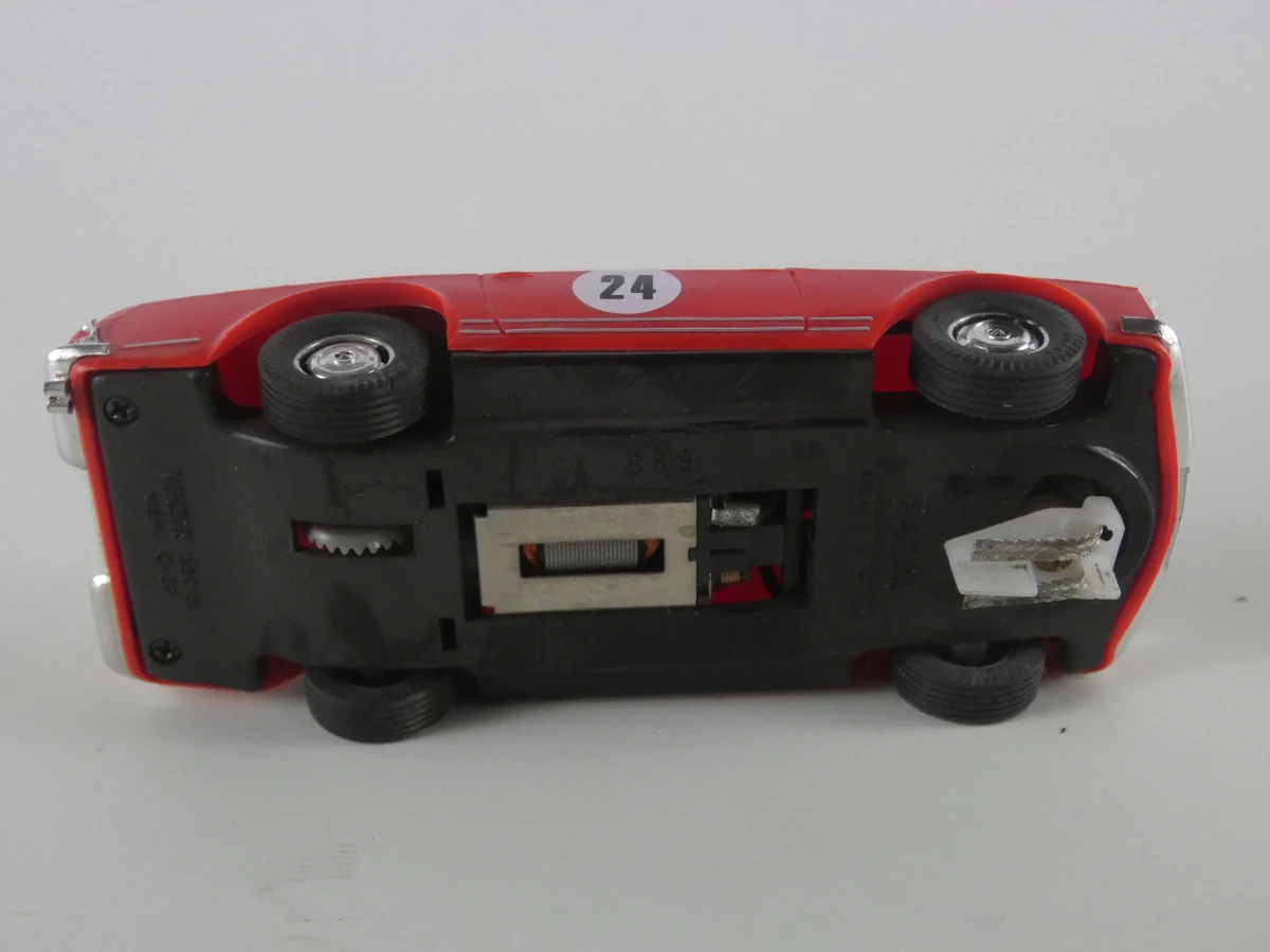 Set van 4 vintage Scalextric racebaanauto’s met vitrineboxen - foto 16