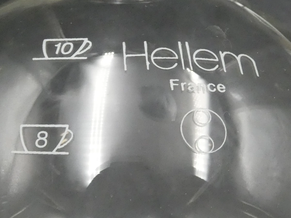 Vintage Hellem glazen koffiezetapparaat met accessoires - foto 6