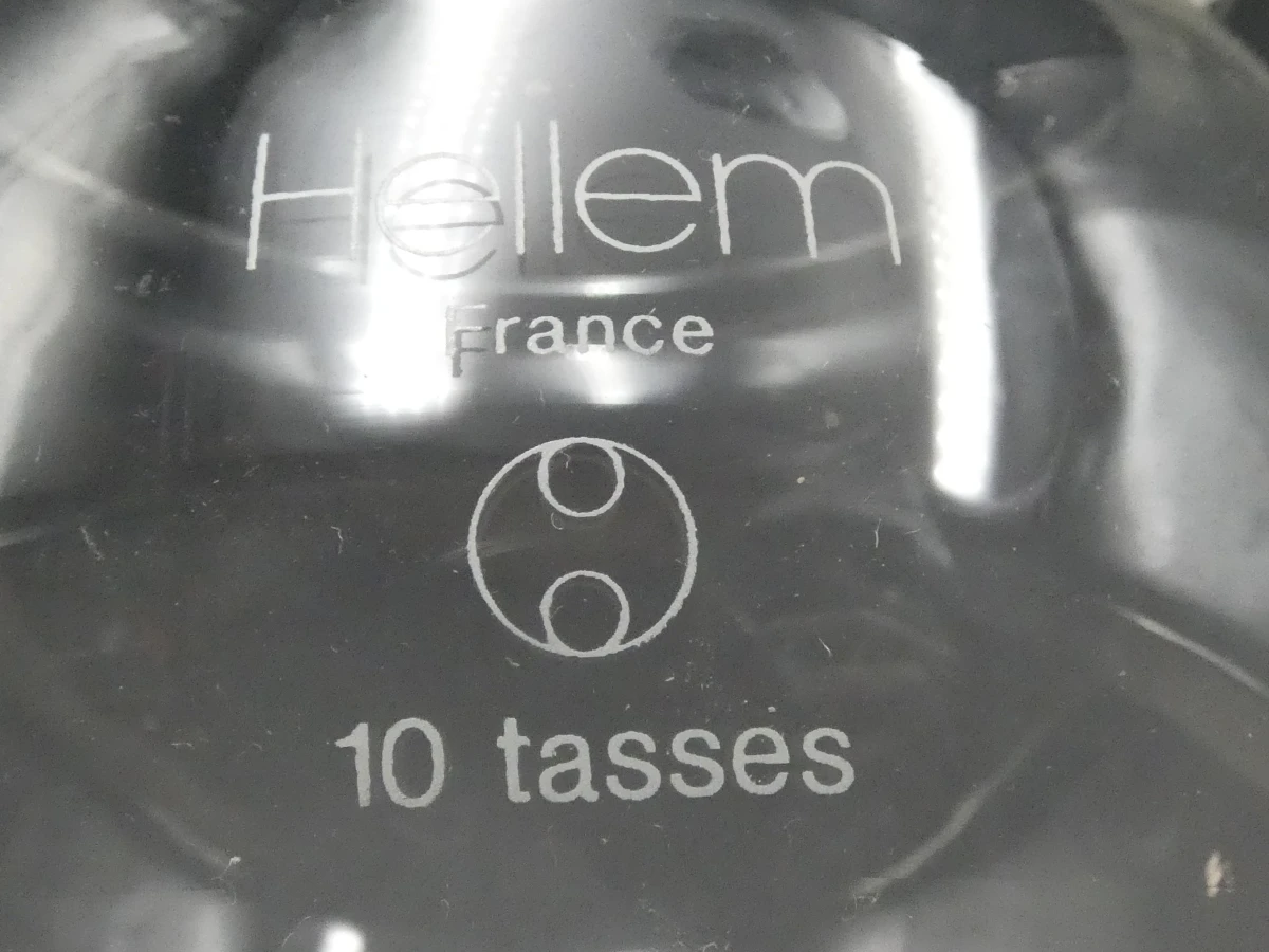 Vintage Hellem glazen koffiezetapparaat met accessoires - foto 8