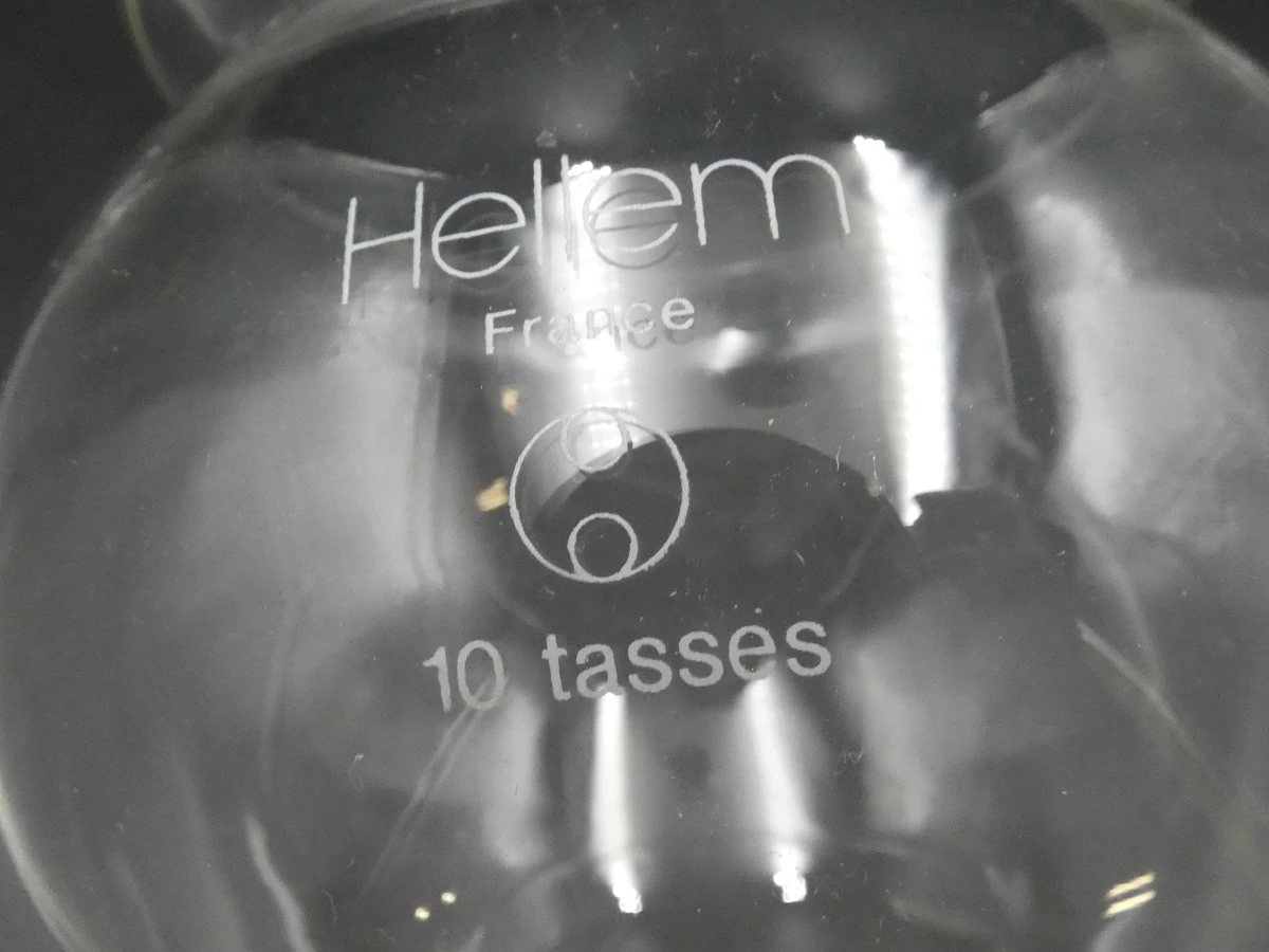 Vintage Hellem glazen koffiezetapparaat met accessoires - foto 13
