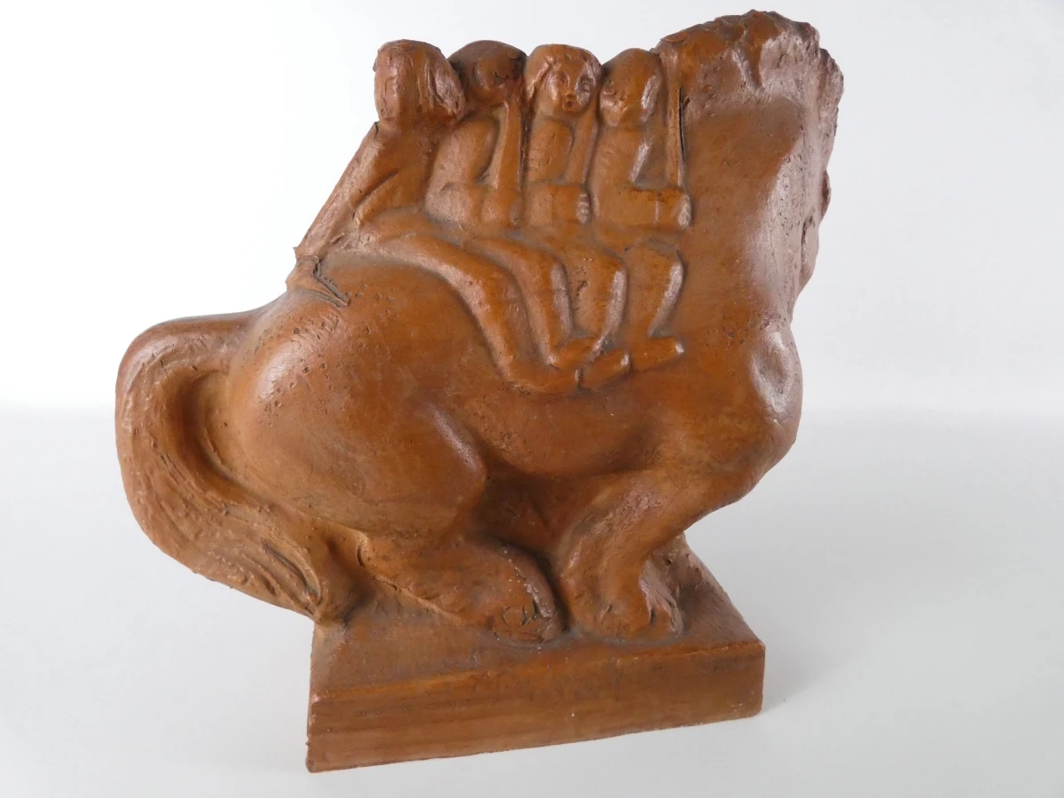 Terracotta sculptuur van Jos De Decker - foto 5