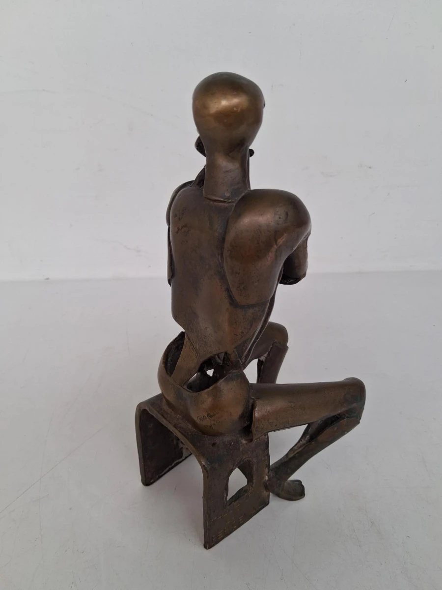 Bronzen beeld door Rik Proot