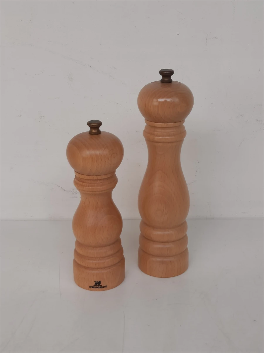 Originele Peugeot Peper- en Zoutmolen Set – Beukenhout – Model Paris