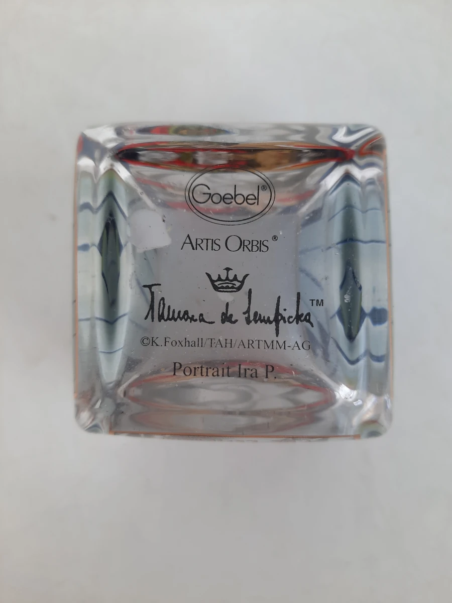 Goebel Artis Orbis – Set van 3 Glazen Theelichthouders – Tamara de Lempicka (Art Deco)
