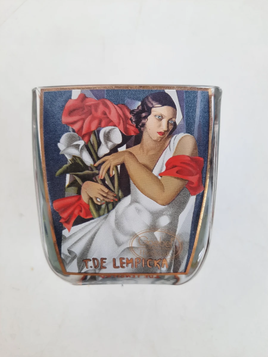 Goebel Artis Orbis – Set van 3 Glazen Theelichthouders – Tamara de Lempicka (Art Deco)