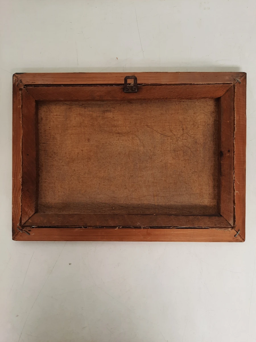 Vintage Olieverfschilderij – Landelijk Dorpsgezicht met Kasteel/Kerk – Gesigneerd CALLYN