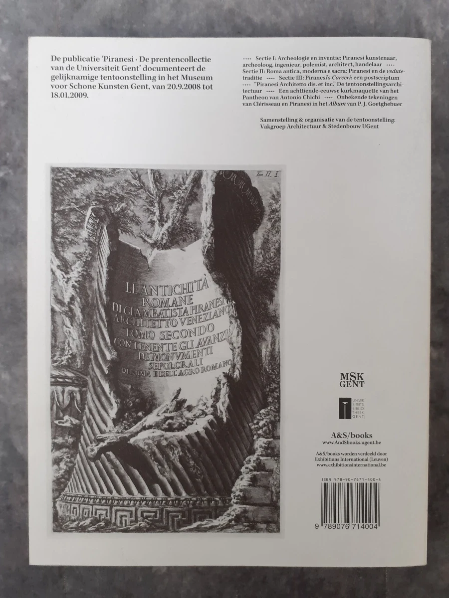 Boek: Piranesi - De prentencollectie van de Universiteit Gent