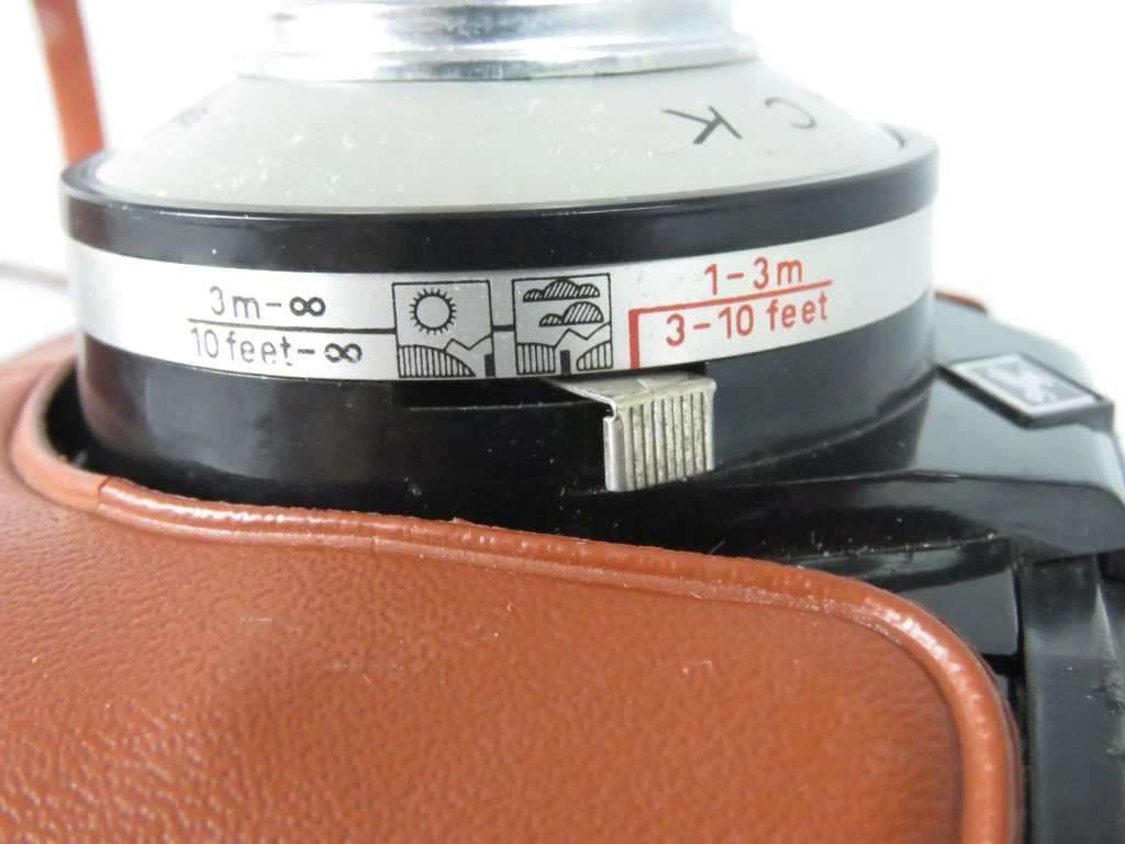 Vintage Agfa Clack boxcamera met apparaattas