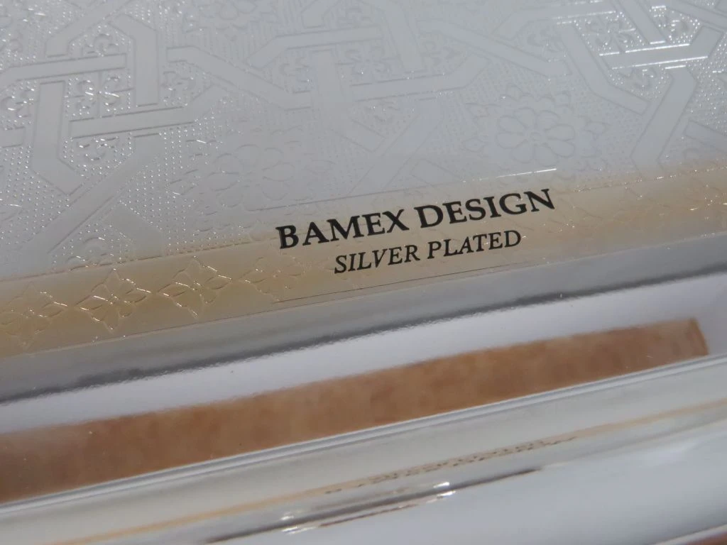 Set van twee verzilverde Bamex Design serveerschalen