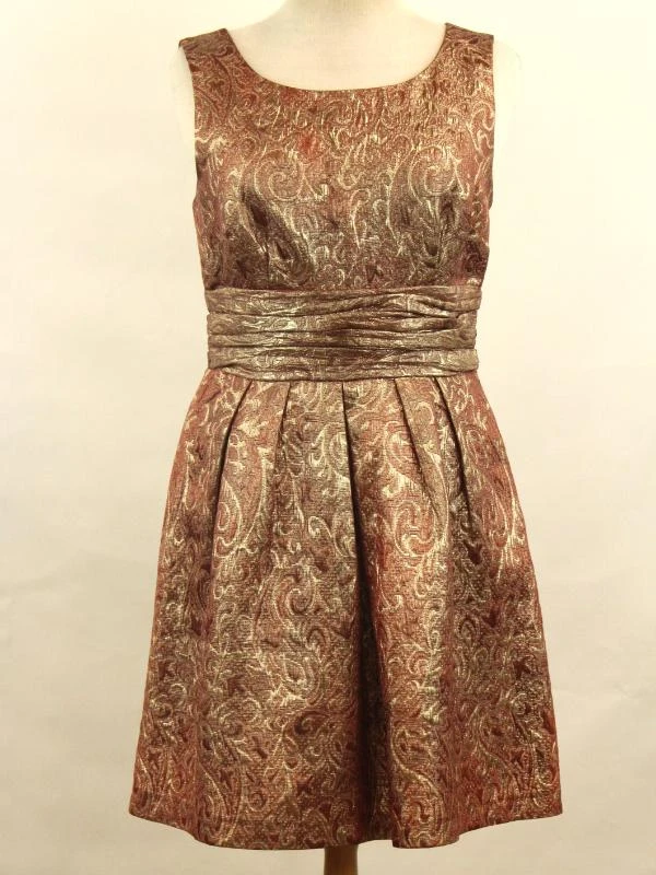 Michael Kors feestjurk goud/brons jacquard