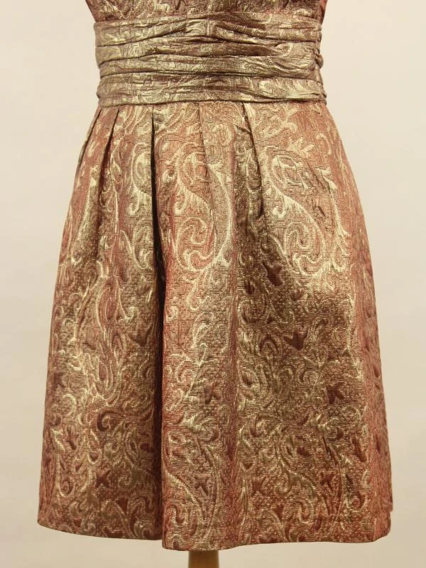 Michael Kors feestjurk goud/brons jacquard