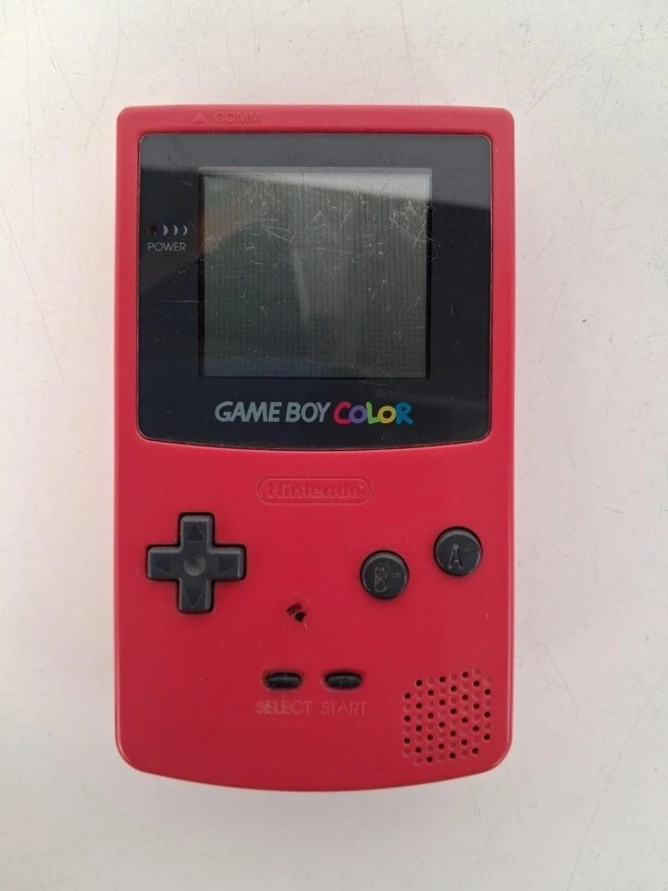 Rode Nintendo Game Boy color met spelletje